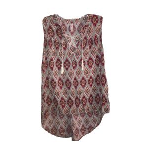 Xhilaration Women’s Size Medium Sleeveless lace-up Drawstring Top| Bohemela Boho